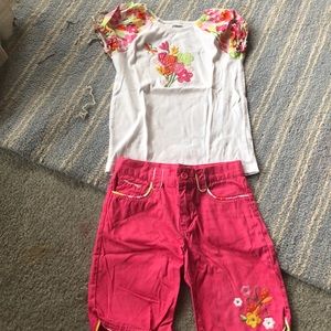 Gymboree shirt and short set size 10
